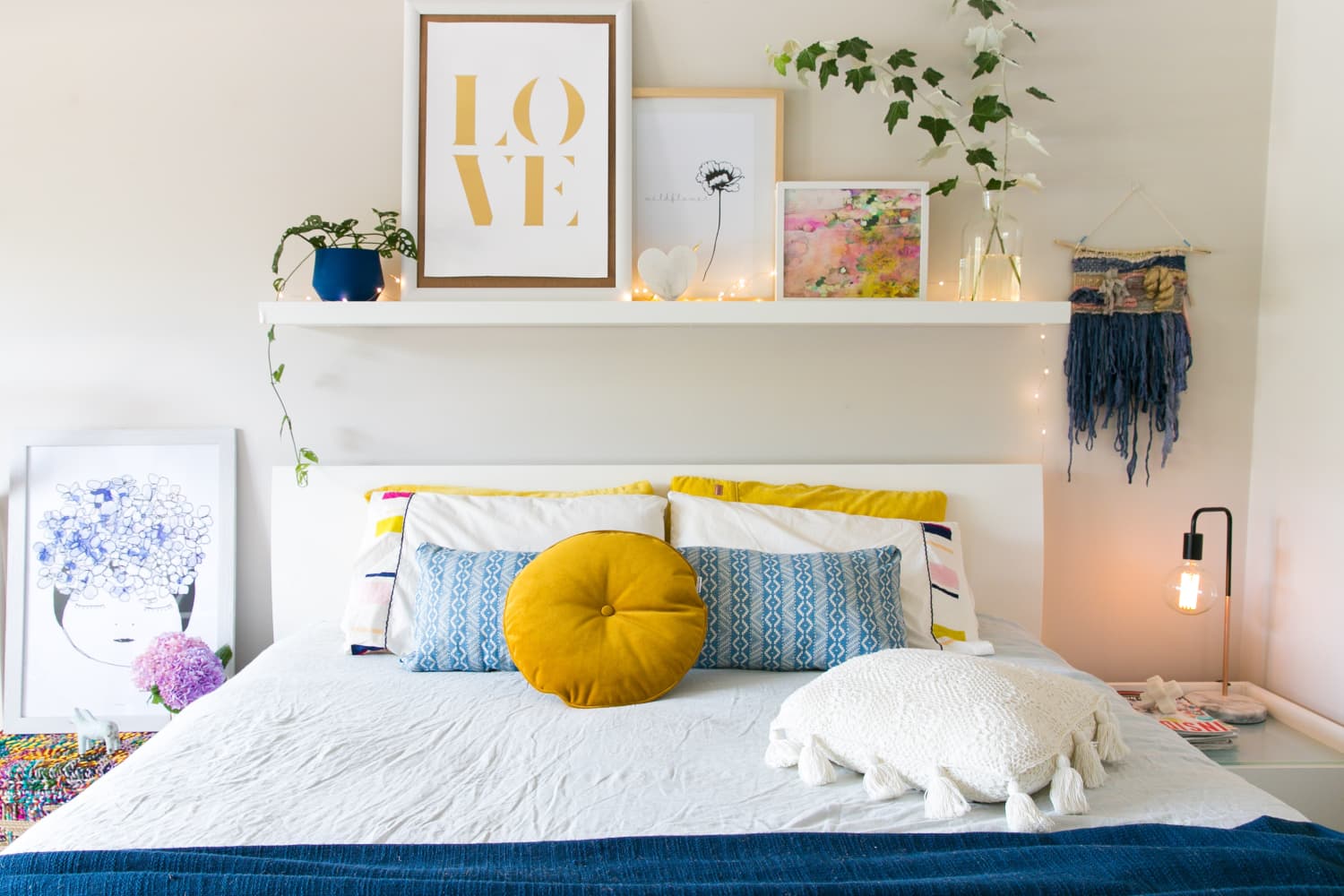 Bedroom Storage Shelves Above the Bed Storage Apartment Therapy